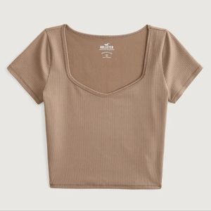 Hollister Brown Sweetheart Baby Tee